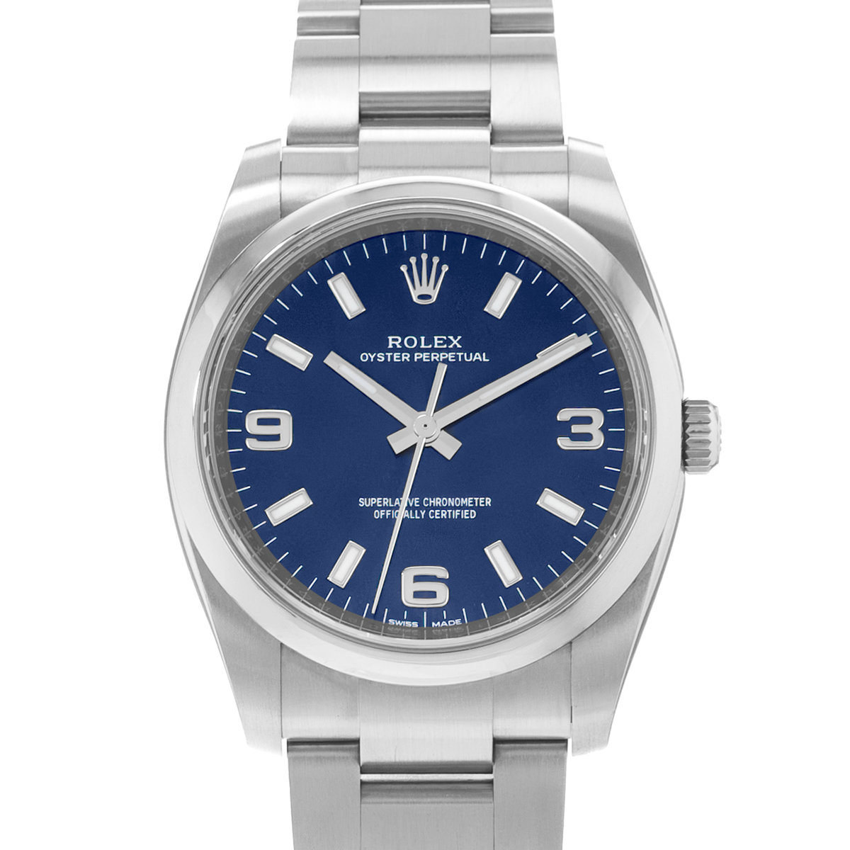 Rolex Oyster Perpetual 34 114200 Blue Dial 34