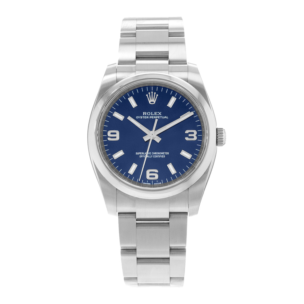 Rolex Oyster Perpetual 34 114200 Blue Dial 34