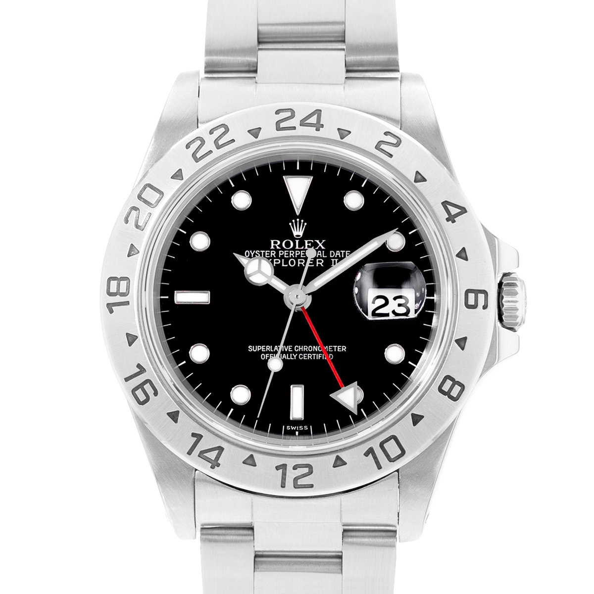 Rolex Explorer II 16570 Black Dial 40