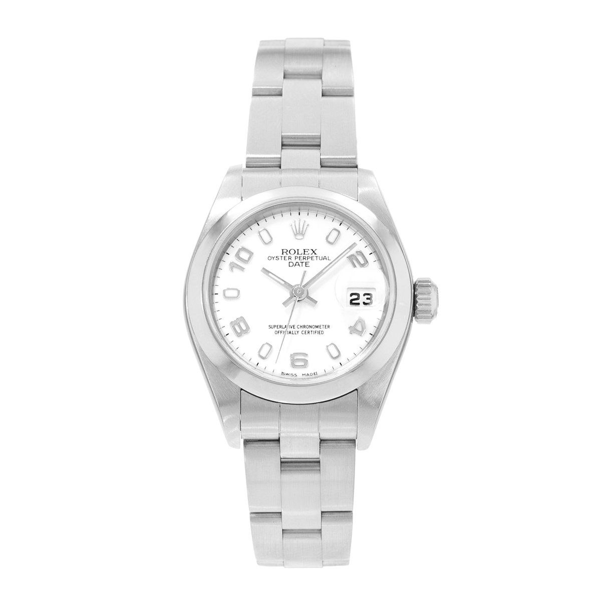 Rolex Oyster Perpetual Date 26 79160 White Dial 26