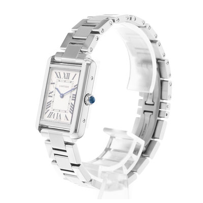 Cartier Tank Solo W5200013 3170 Silver Dial 24