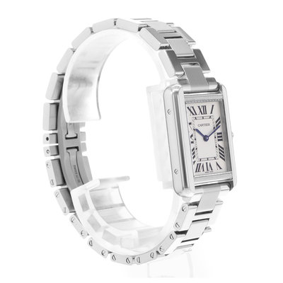 Cartier Tank Solo W5200013 3170 Silver Dial 24