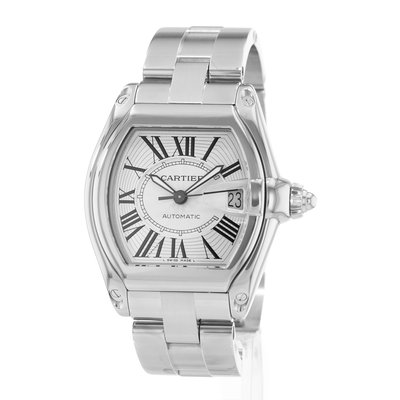 Cartier Roadster W62025V3 2510 Silver Dial 38