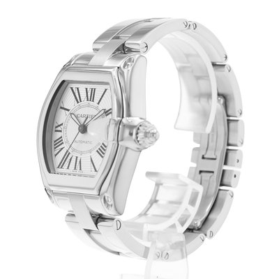 Cartier Roadster W62025V3 2510 Silver Dial 38