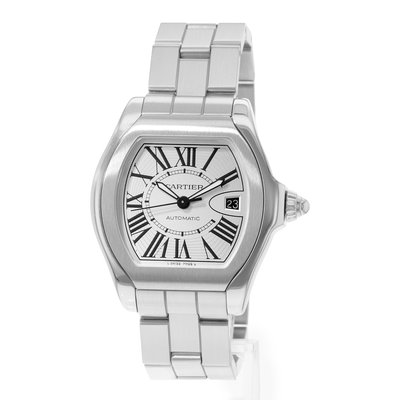 Cartier Roadster W6206017 3312 Silver Dial 45