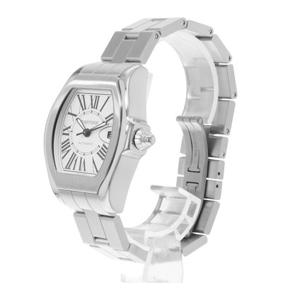 Cartier Roadster W6206017 3312 Silver Dial 45