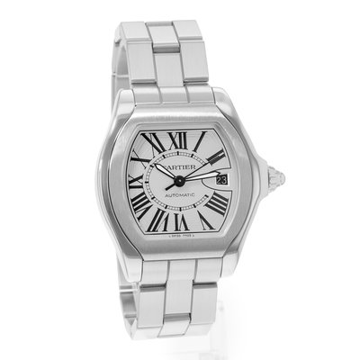 Cartier Roadster W6206017 3312 Silver Dial 45