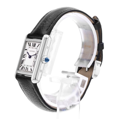 Cartier Tank WSTA0042 4322 Silver Dial 22