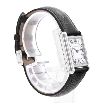 Cartier Tank WSTA0042 4322 Silver Dial 22