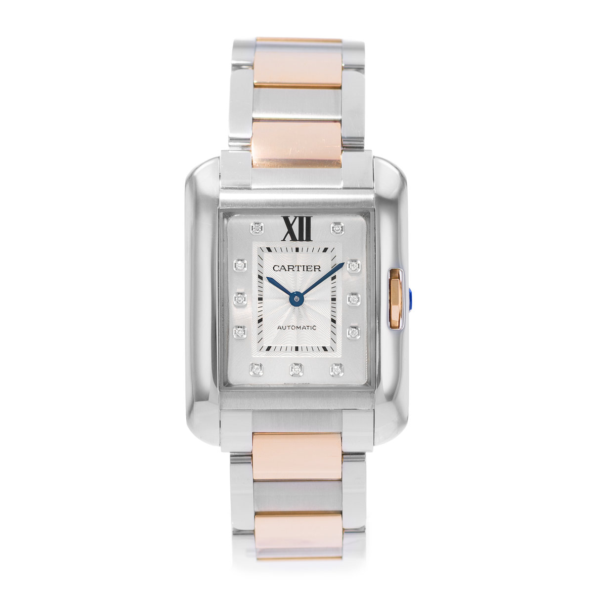Cartier Tank Anglaise WT100034 3511 Silver Dial 29