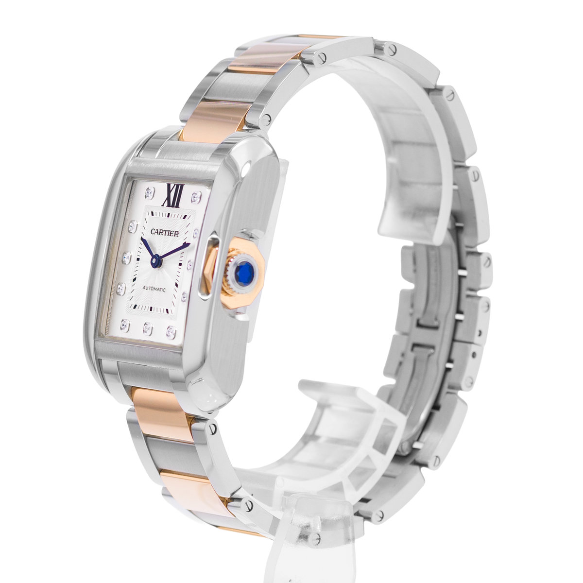 Cartier Tank Anglaise WT100034 3511 Silver Dial 29
