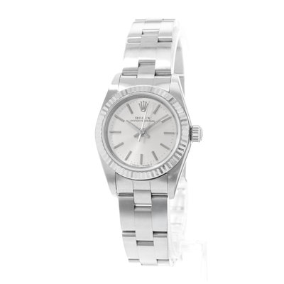 Rolex Oyster Perpetual 26 76094 Silver Dial 26