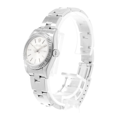 Rolex Oyster Perpetual 26 76094 Silver Dial 26