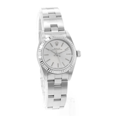 Rolex Oyster Perpetual 26 76094 Silver Dial 26
