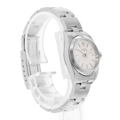 Rolex Oyster Perpetual 24 76080 Silver Dial 24