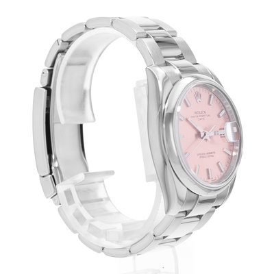 Rolex Oyster Perpetual Date 34 115200 Pink Dial 34