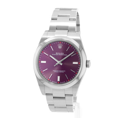 Rolex Oyster Perpetual 39 114300 Purple Dial 39