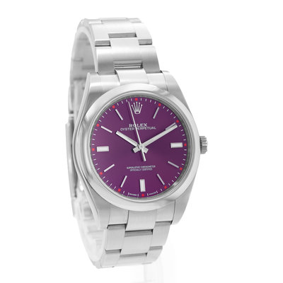 Rolex Oyster Perpetual 39 114300 Purple Dial 39