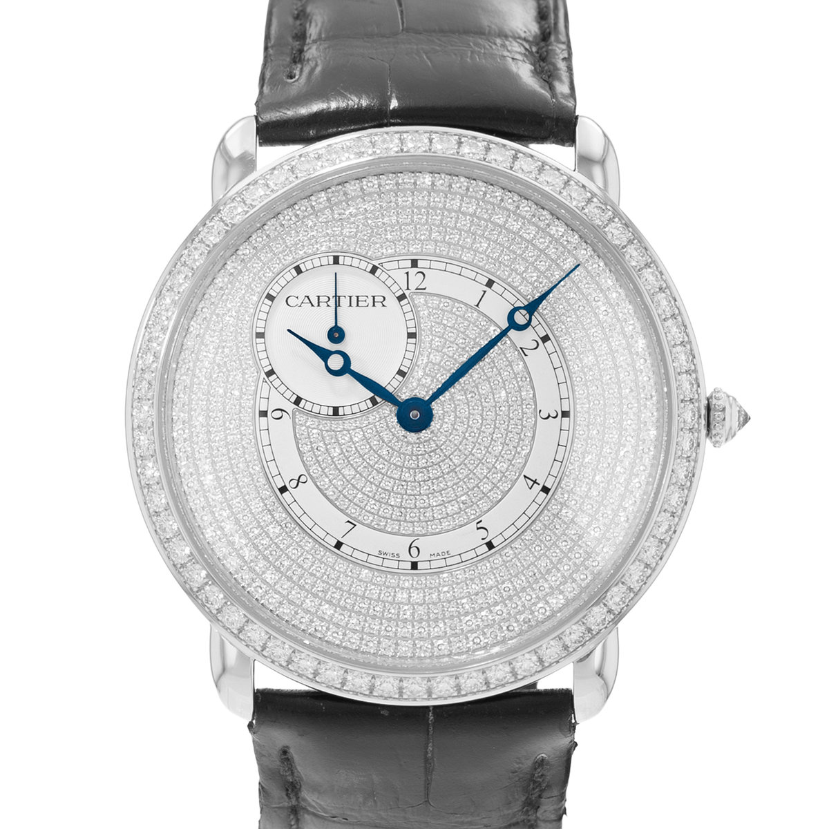 Cartier Ronde Louis WR007003 3269 Silver Dial 42