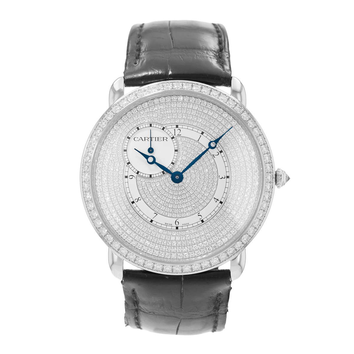 Cartier Ronde Louis WR007003 3269 Silver Dial 42