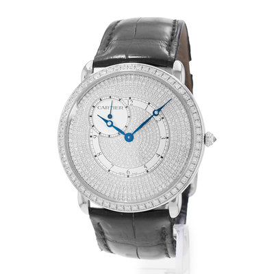 Cartier Ronde Louis WR007003 3269 Silver Dial 42