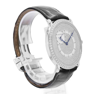 Cartier Ronde Louis WR007003 3269 Silver Dial 42