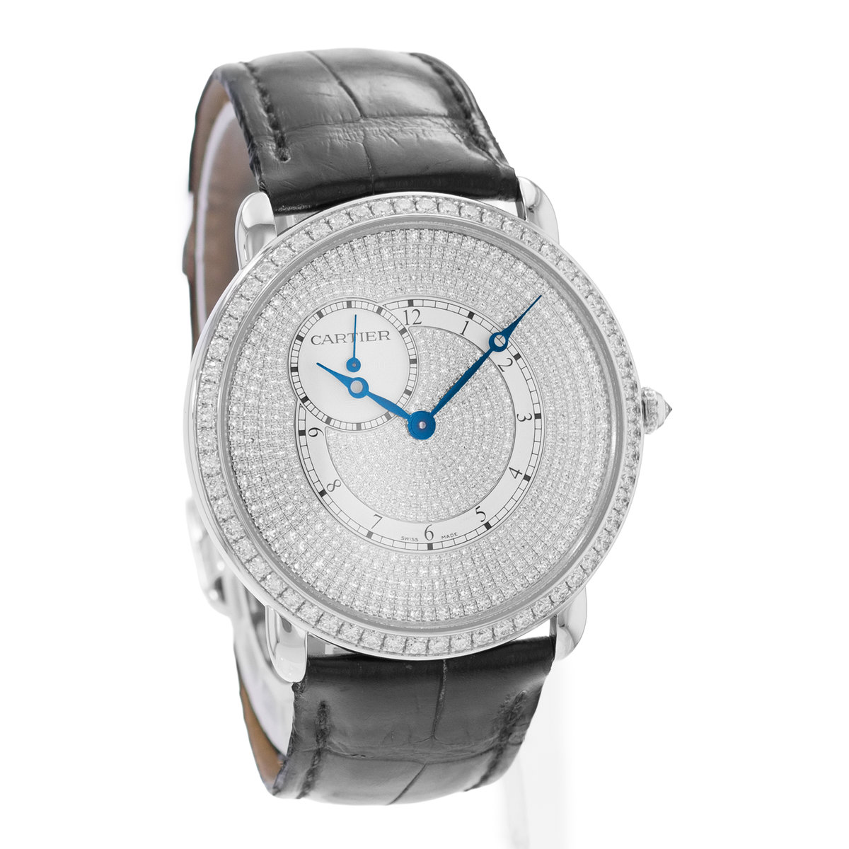 Cartier Ronde Louis WR007003 3269 Silver Dial 42