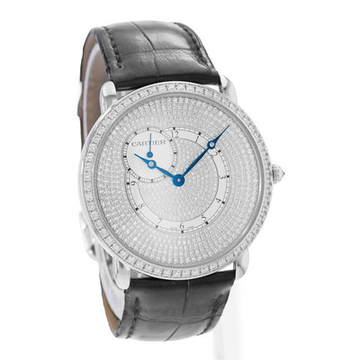 Cartier Ronde Louis WR007003 3269 Silver Dial 42