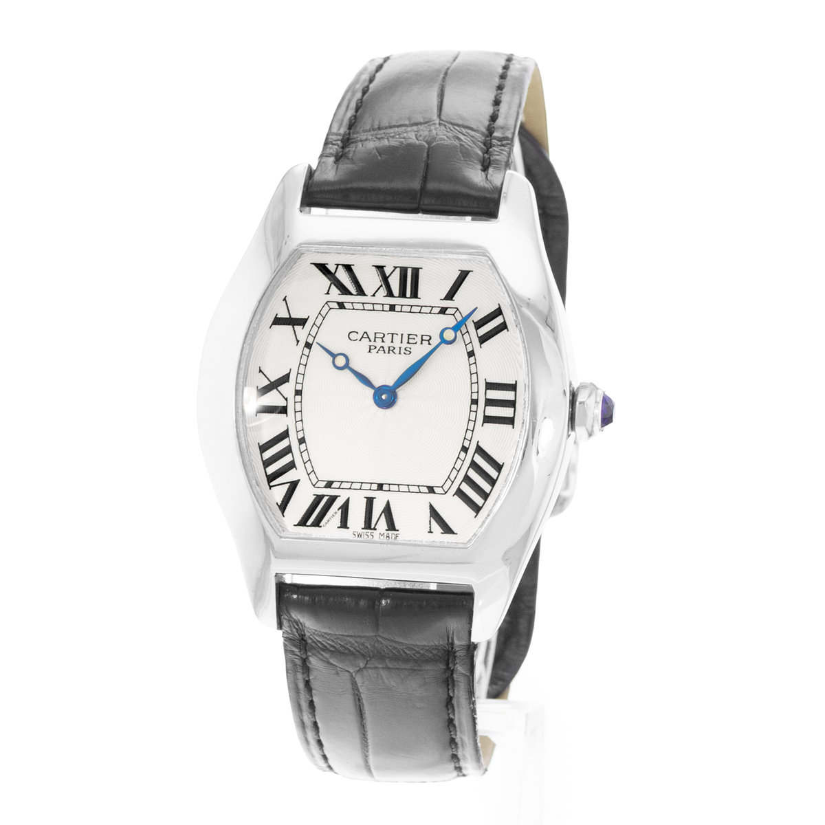 Cartier Tortue W1532851 Silver Dial 34