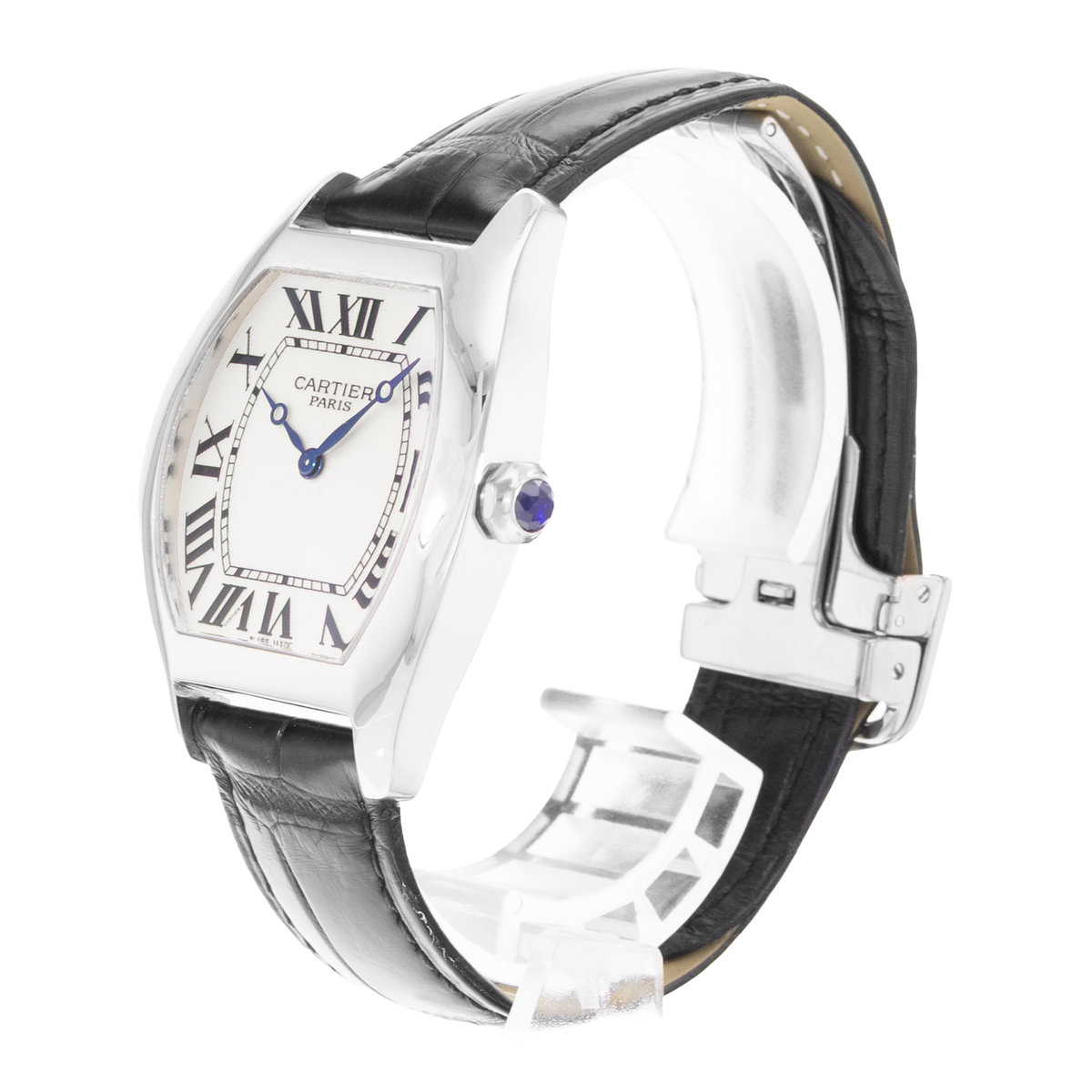 Cartier Tortue W1532851 Silver Dial 34
