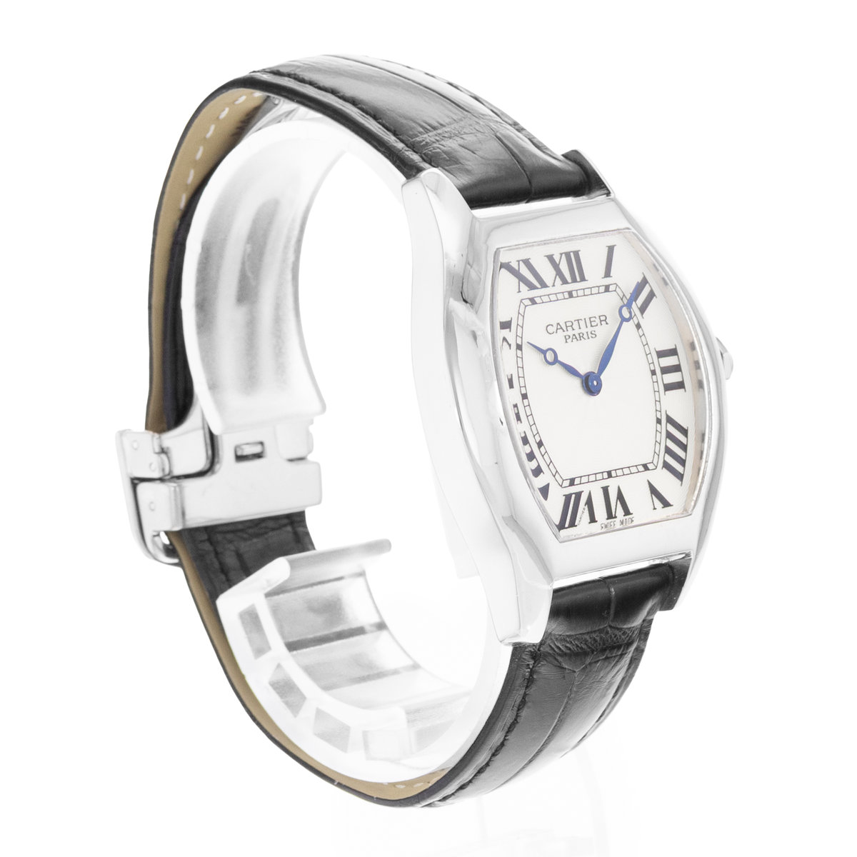 Cartier Tortue W1532851 Silver Dial 34