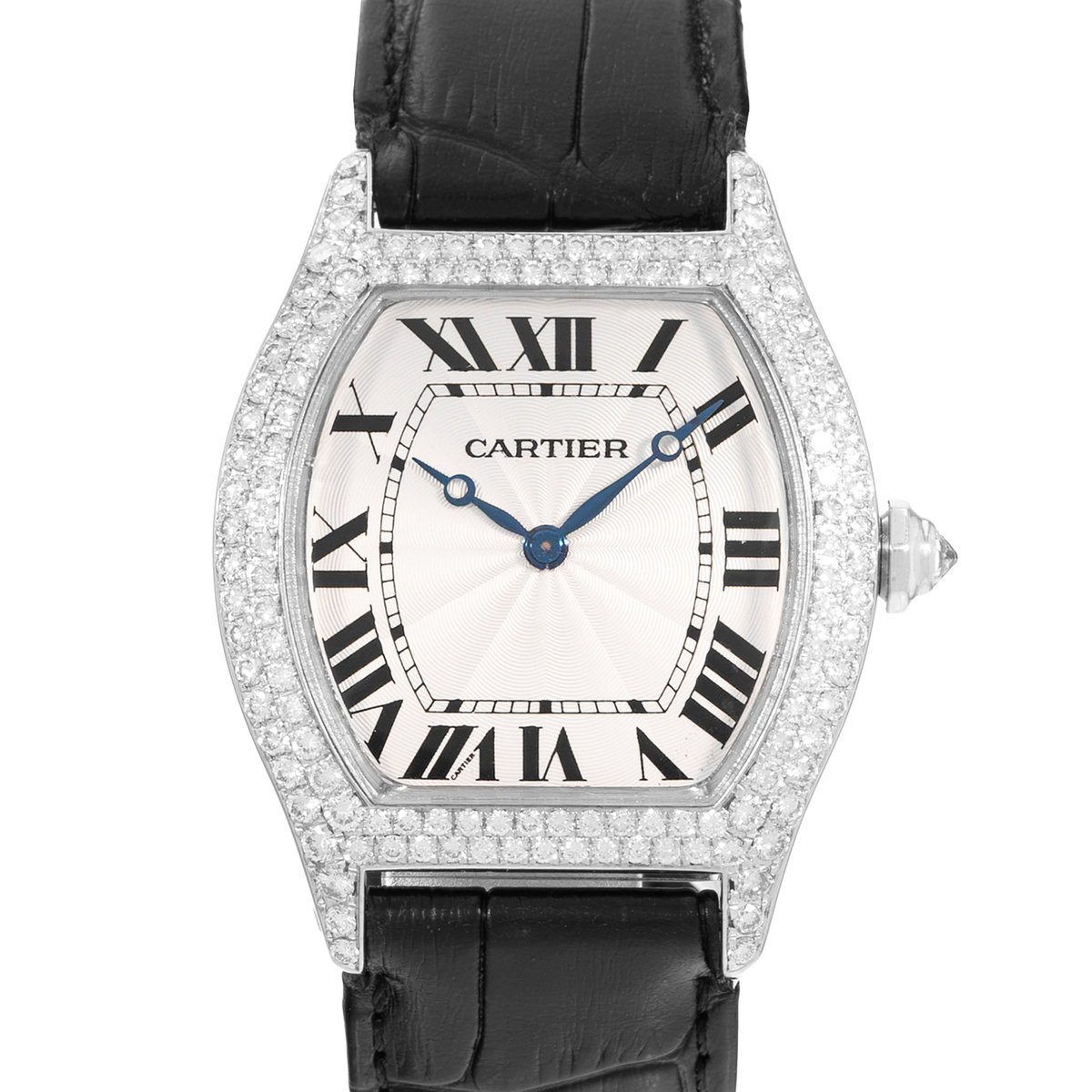 Cartier Tortue WA503851 2497 Silver Dial 35