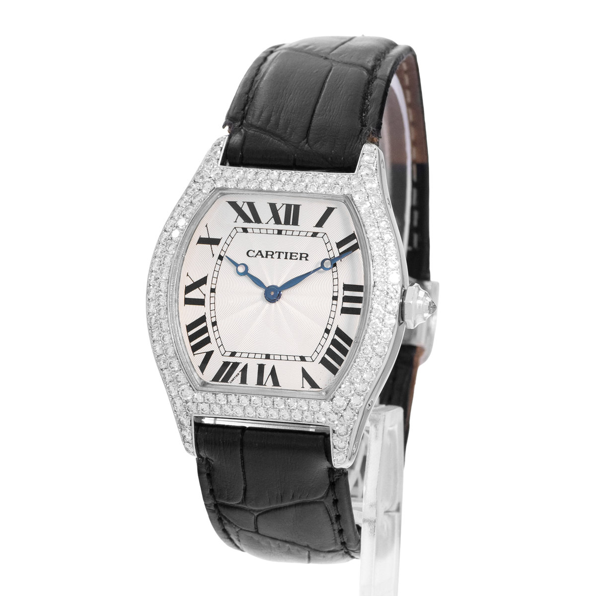 Cartier Tortue WA503851 2497 Silver Dial 35