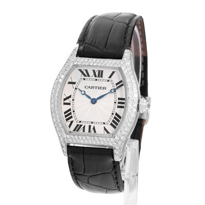 Cartier Tortue WA503851 2497 Silver Dial 35
