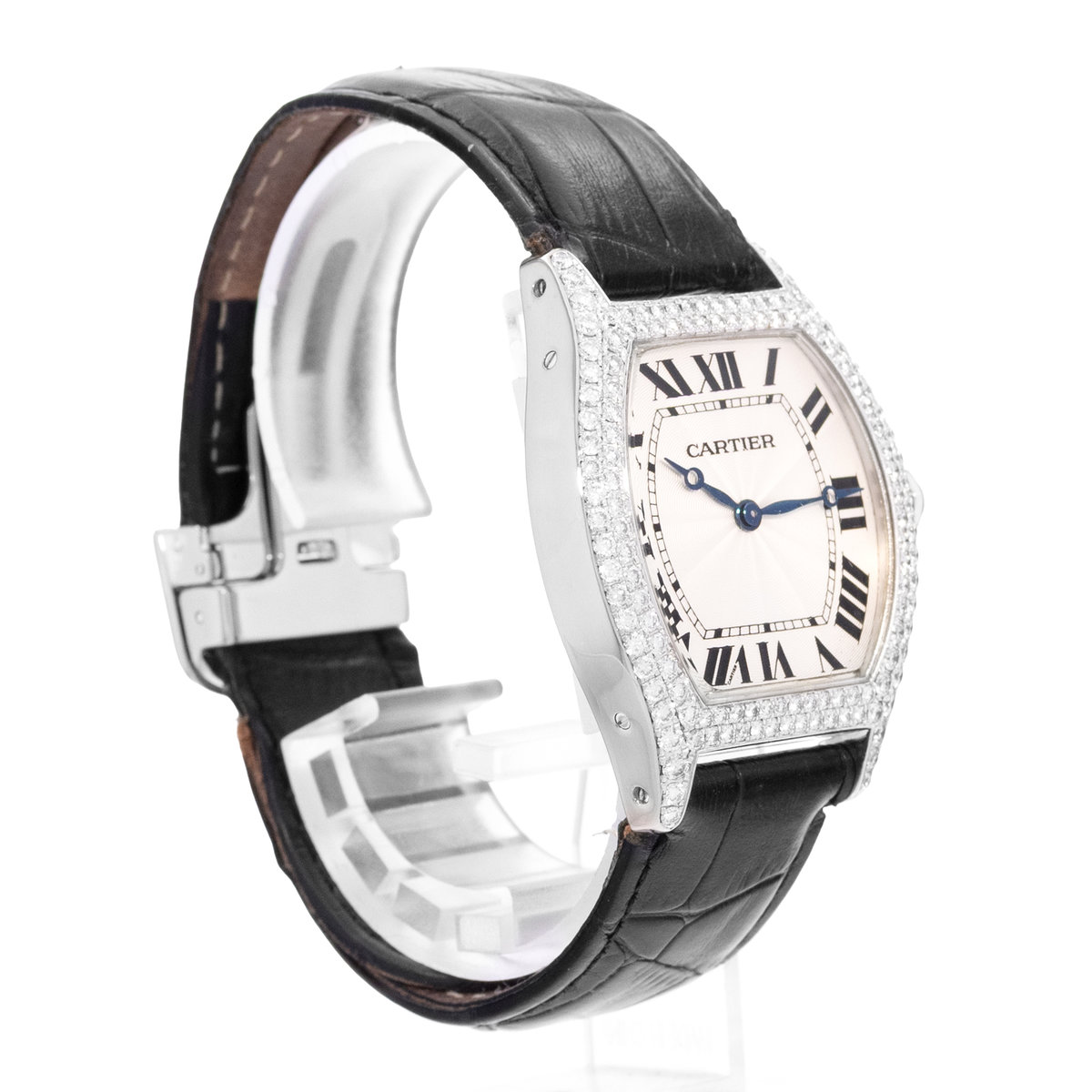 Cartier Tortue WA503851 2497 Silver Dial 35