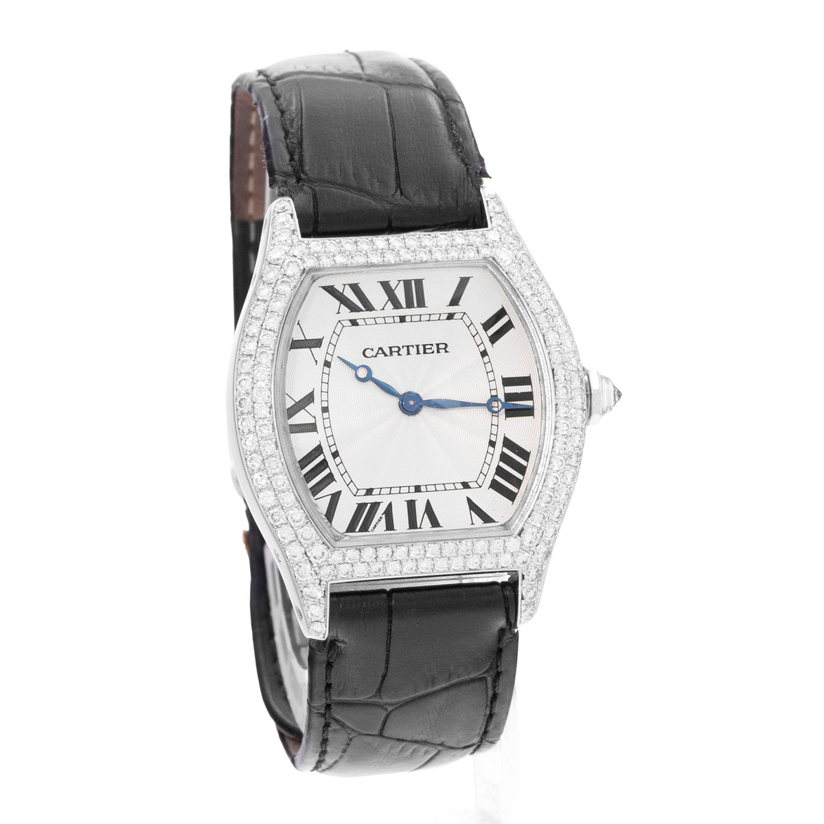 Cartier Tortue WA503851 2497 Silver Dial 35