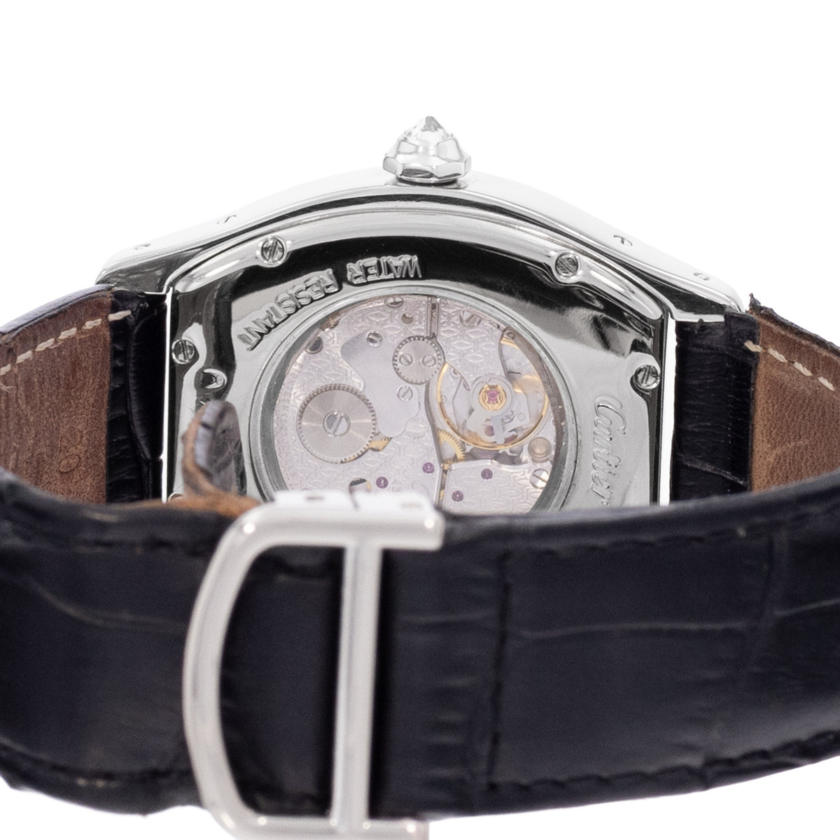 Cartier Tortue WA503851 2497 Silver Dial 35