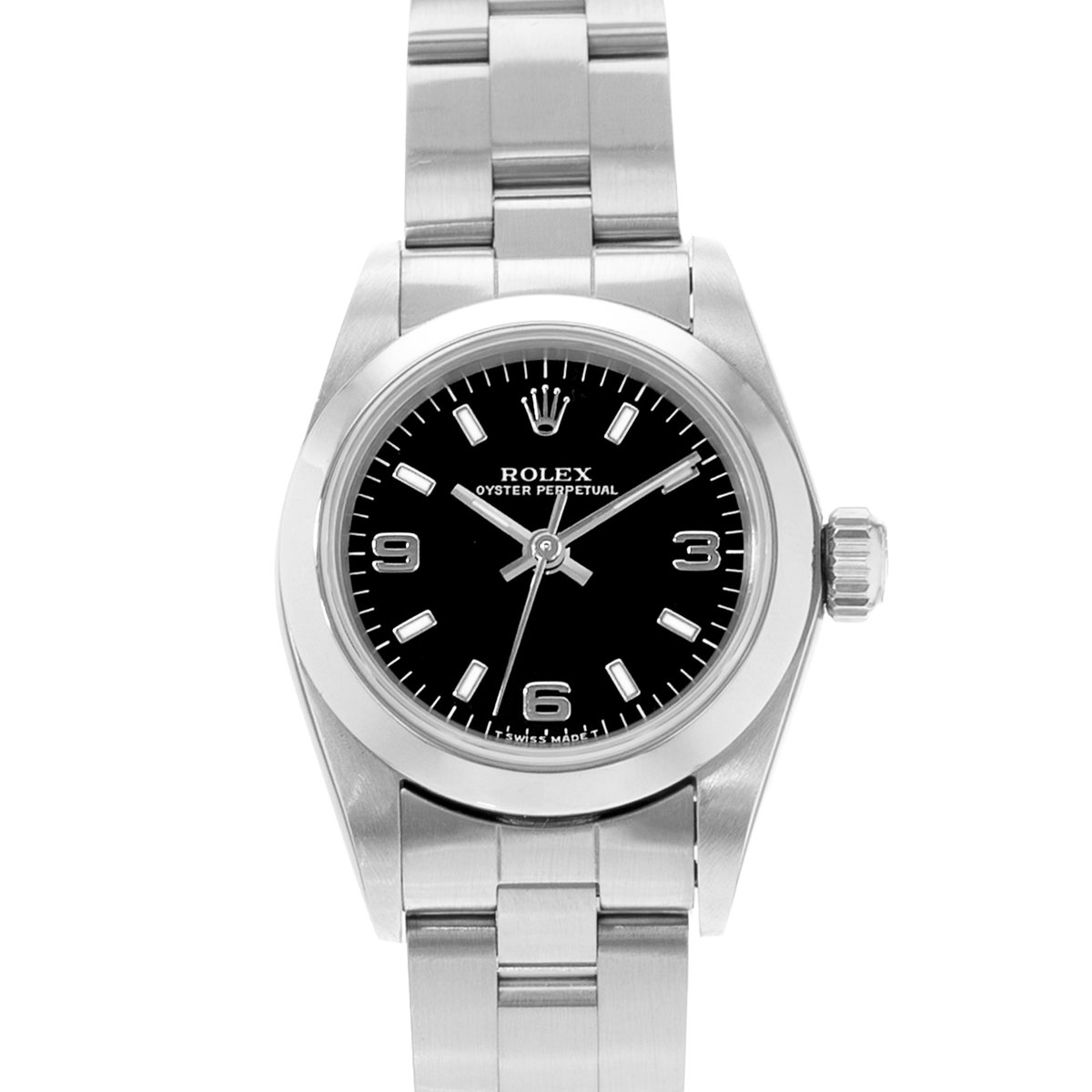 Rolex Oyster Perpetual 24 67180 Black Dial 24