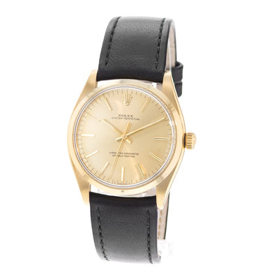 Rolex Oyster Perpetual 34 1002 Champagne Dial 34