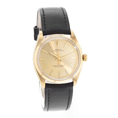 Rolex Oyster Perpetual 34 1002 Champagne Dial 34