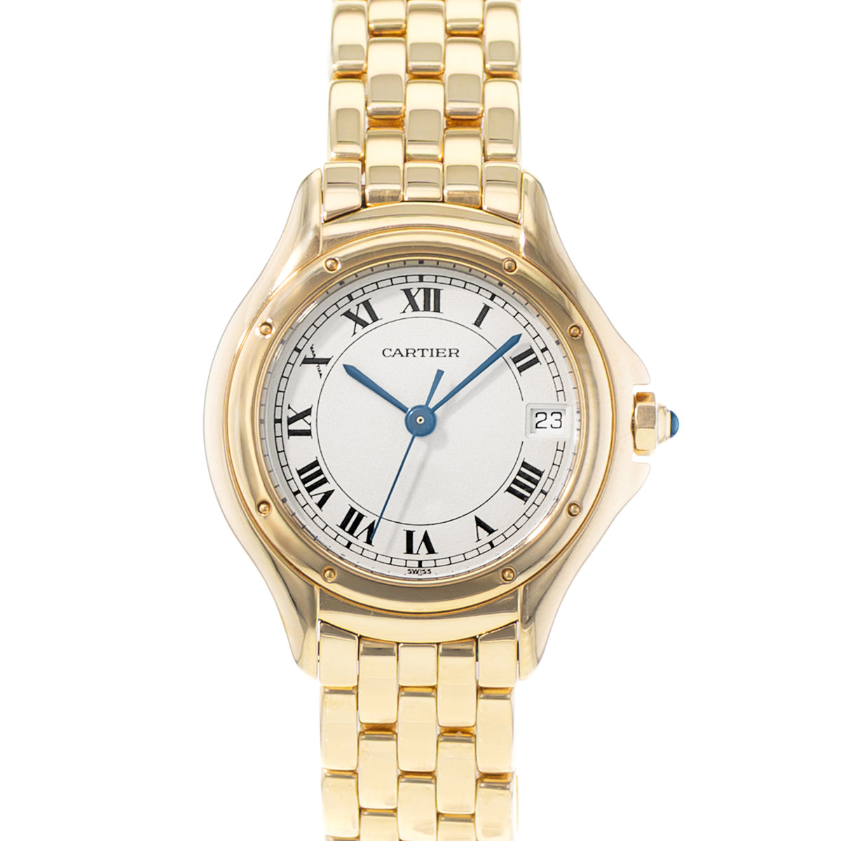 Cartier Cougar Figaro W25012B9 887906 Silver Dial 26