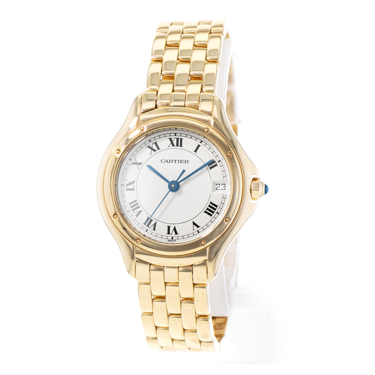 Cartier Cougar Figaro W25012B9 887906 Silver Dial 26