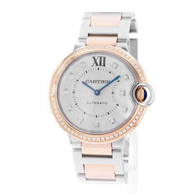 Cartier Ballon Bleu 36mm W3BB0004 3754 Silver Dial 36