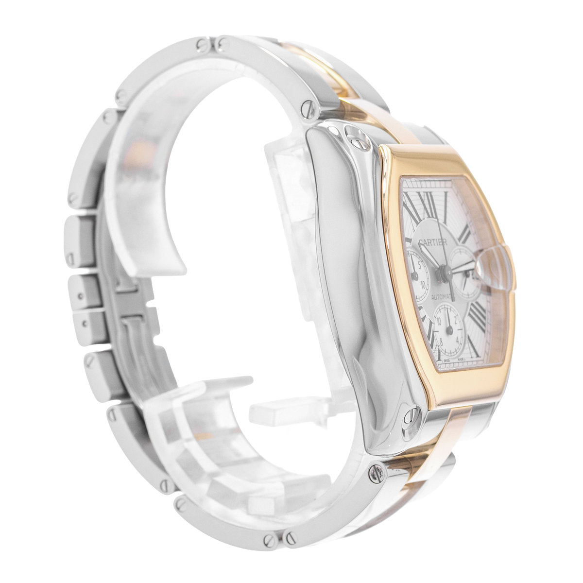 Cartier Roadster W62027Z1 2618 Silver Dial 43