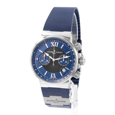 Ulysse Nardin Marine Chronograph 353-66-3/323 Blue Dial 41