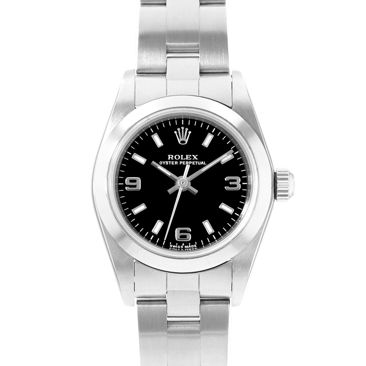 Rolex Oyster Perpetual 24 76080 Black Dial 24