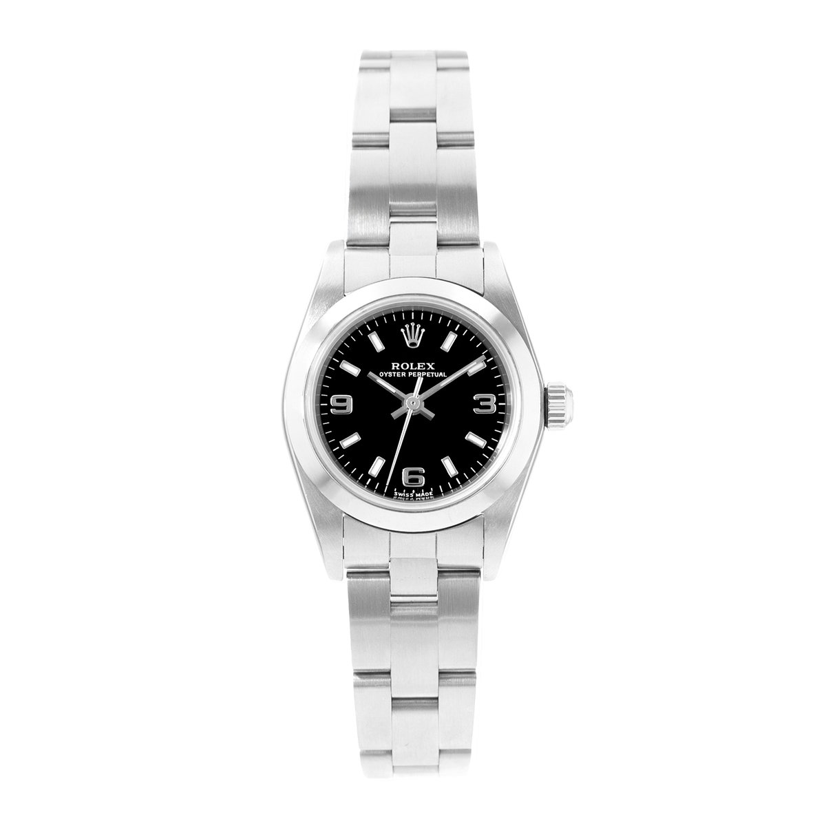 Rolex Oyster Perpetual 24 76080 Black Dial 24