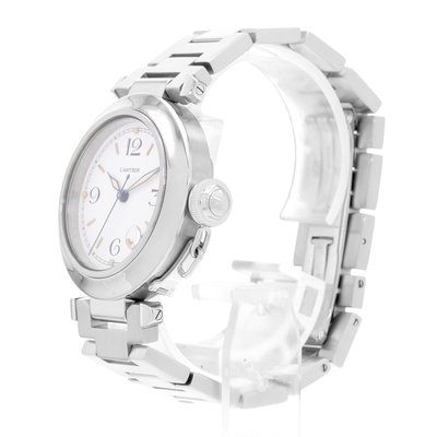 Cartier Pasha W31007H2 Silver Dial 35