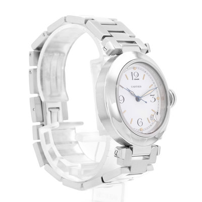 Cartier Pasha W31007H2 Silver Dial 35