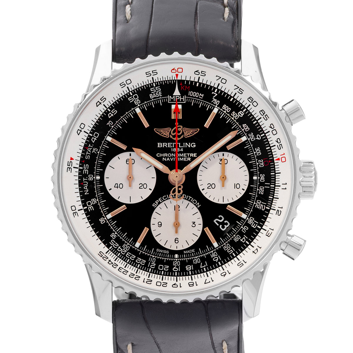 Breitling Navitimer B01 Chronograph AB0121A11B1A1 Black Dial 42